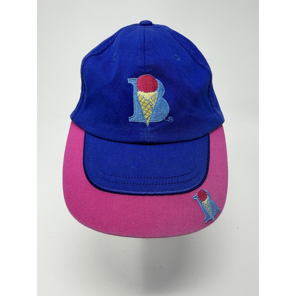 Clipper Braums Ice Cream Cone OSFM Blue Pink Embroidered Strapback Hat